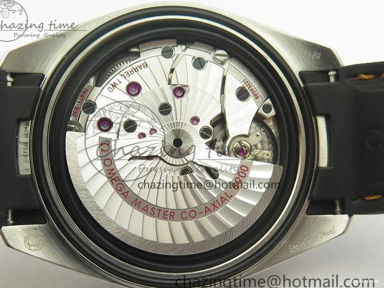 0411 SmoothTexture Aqua Terra 150M Master Chronometers VSF 1:1 Best Edition White Dial Orange Hand on Black Rubber Strap A8900 Super Clone 8011